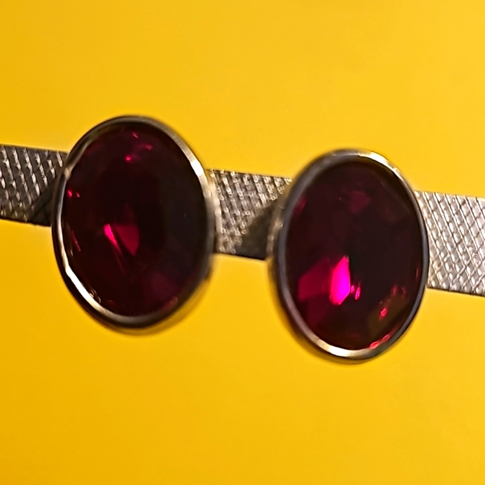 Mozambique Garnet Sterling Silver Earrings; Genuine Untreated Garnet; Pyrope Gar